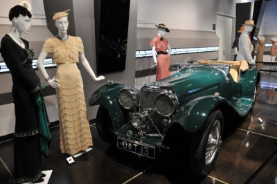 1937 SS-100 Jaguar, formerly owned by singer Mel Torme, at Petersen Automotive Museum's Automotivated exhibit (4961)