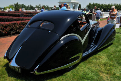 1936 Delahaye 135M SWB Competition Coupe by Figoni & Falaschi, owned by James Patterson of Louisville, KY (4021)