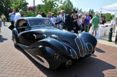 Best of Show 1936 Delahaye 135M SWB Competition Coupe by Figoni & Falaschi, owned by James Patterson of Louisville, KY (4828)