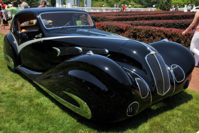 1936 Delahaye 135M SWB Competition Coupe by Figoni & Falaschi, owned by James Patterson of Louisville, KY (4027)