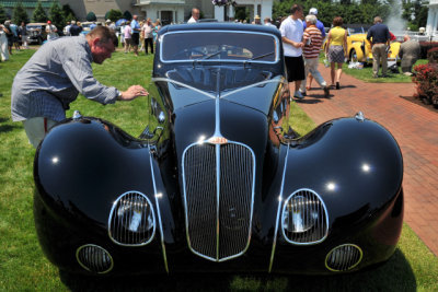 1936 Delahaye 135M SWB Competition Coupe by Figoni & Falaschi, owned by James Patterson of Louisville, KY (4036)