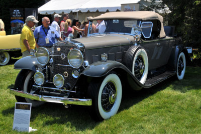 1931 Cadillac 370-A V12 Roadster by Fleetwood, owned by F. Woody & Fran Rohrbach, Emmaus, PA (4167)