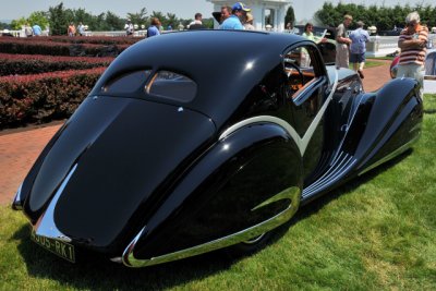 1936 Delahaye 135M SWB Competition Coupe by Figoni & Falaschi, owned by James Patterson of Louisville, KY (4021)