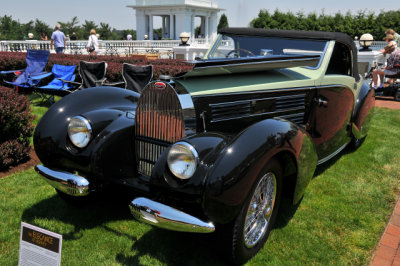1938 Bugatti Type 57C Aravis Drophead Coupe by Gangloff, Off Brothers Collection, at The Elegance at Hershey 2012 (4103)
