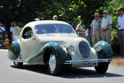 1938 Talbot-Lago Teardrop Coupe by Figoni & Falaschi, owned by the Cantore Family, Oakbrook, IL (4593)