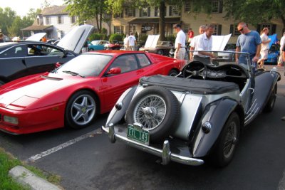 Early 1990s Ferrari 512 TR and 1950s MG TF (1191)