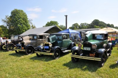 From left, 1928, 1928 and 1930 Ford Model A's (5225)