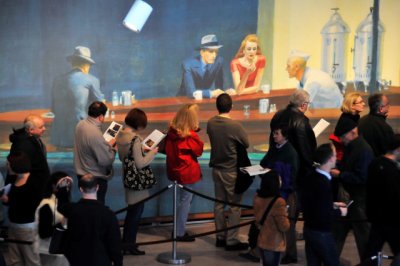 Edward Hopper exhibit at East Wing of the National Gallery of Art in Washington, D.C.