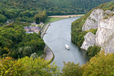 The castle of Freyr along the Meuse river