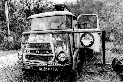 DAF truck in the Bocq valley