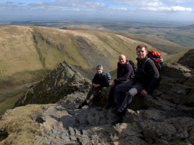 Me, Martin and Andrew On Sharp Edge