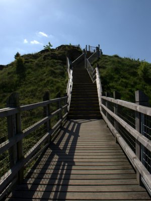 Stairs To Viewing Area Of Sandal Castle