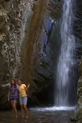 Posing At A Waterfall For Pictures