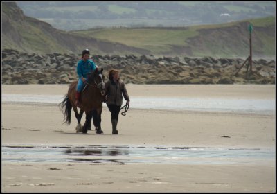 Riding On The Beach