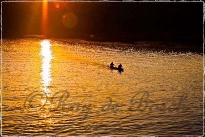 sunset at Huron River, Ann Arbor, MI