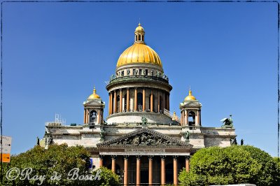 St. Isaac's Cathedral or Isaakievskiy Sobor with 200 pounds of gold on its dome