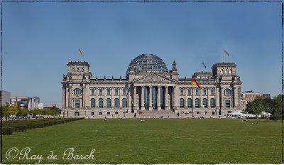 The Reichtag, the house of the Parliament of the German Empire