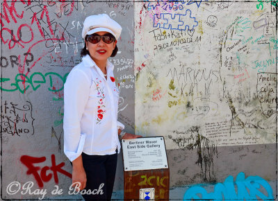 Pose at the Berlin Wall