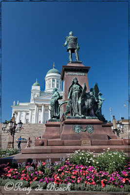 A statue of Emperor Alexander II erected in 1894