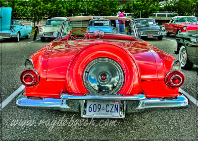 '55 T-Bird convertible with continental kit