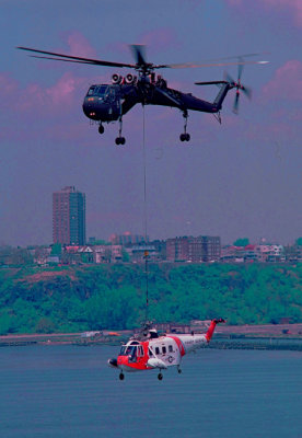 US Army CH-54 & US Coast Guard HH-52