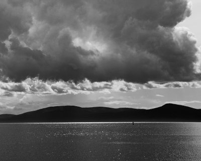 Afternoon clouds over Penobscot Bay