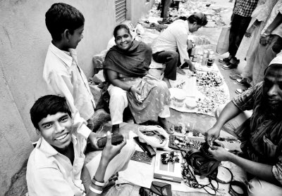 A Family at Sunday Bazaar