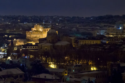 Vista di Castel Sant'Angelo dal Gianicolo.