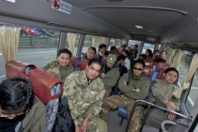 Inside the bus