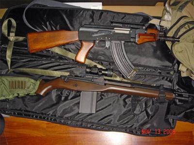 Hanging out with my M-14!