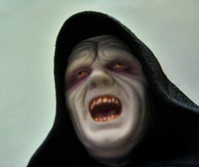 An angry Emperor Palpatine