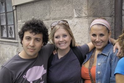 Danny, Beth and Alexis in Cesky Krumlov