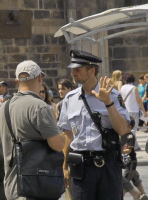 Prague police in Old Town Square