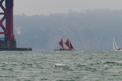 n0895 Voyaging Canoe at the Golden Gate