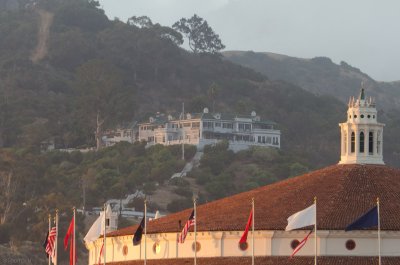 n1733 Mt. Ada Inn past Casino in morning glow
