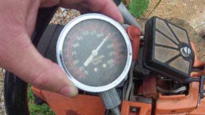 Husqvarna 444SE ported, pop-up piston, 222PSI compression after 3 tanks on a new ring..
