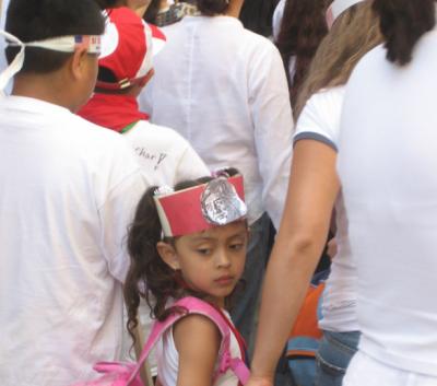 sf - may 1st immigration rights rally - girl with cesar chavez headband