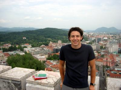 Zach at Ljubljana Castle