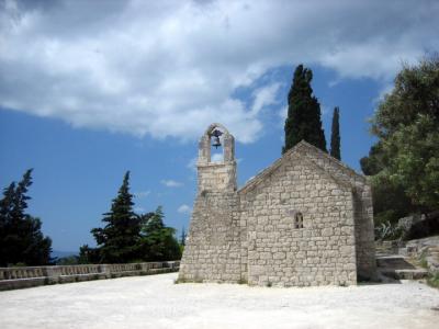 chapel on marjan hill to the west of split