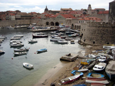 the harbor of dubrovnik