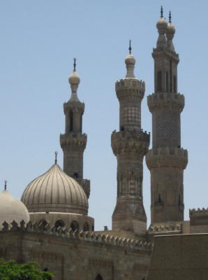 minarets of al azhar mosque