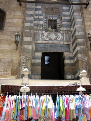 el ghuri madrassa (islamic religious school) and bazaar in foreground