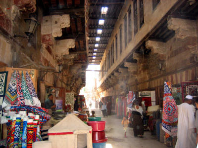 cairo - the covered 'tentmakers' bazaar