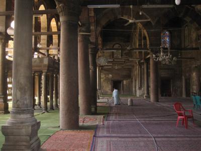 interior of el maridani mosque, cairo