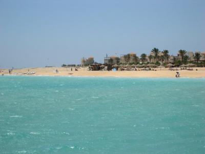 the beach at ras sudr on the red sea