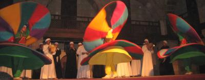 Whirling dervishes in cairo