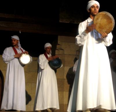 drummer at the whirling dervishes performance in cairo