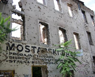 ruins in mostar