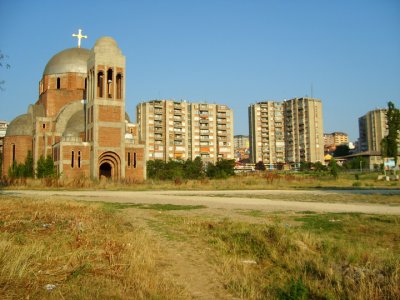 serbian orthodox  church in prishtina, abandoned in 1999