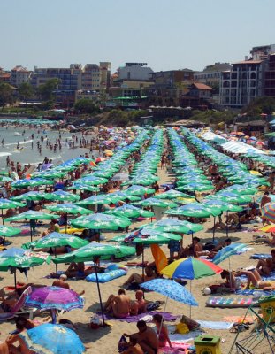 the beach at sozopol, south of burgas